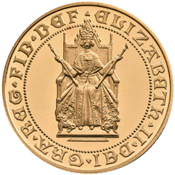 Pre-Owned 1989 UK 500th Anniversary Full Sovereign Proof Design Gold Coin