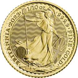 2023 UK King Charles III Britannia 1/10oz Gold Coin