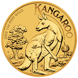 2023 Australian Queen Elizabeth II Kangaroo 1oz Gold Coin