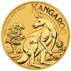2023 Australian Queen Elizabeth II Kangaroo 1/4oz Gold Coin