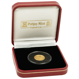 Pre-Owned 2009 Isle of Man Angel 1/10oz High Relief  Piedfort Proof Gold Coin