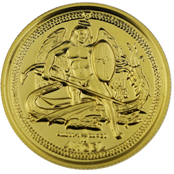 Pre-Owned 2009 Isle of Man Angel 1/10oz High Relief  Piedfort Proof Gold Coin