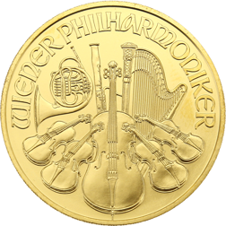 Pre-Owned Austrian Philharmonic 1oz Gold Coin - Mixed Dates