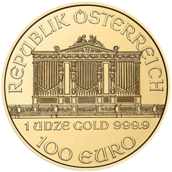 Pre-Owned Austrian Philharmonic 1oz Gold Coin - Mixed Dates