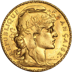 Pre-Owned 1913 French 20 Franc 'Rooster' Gold Coin | Out Of Stock
