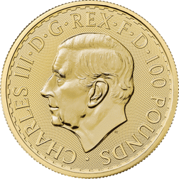 Pre-Owned UK King Charles III Britannia 1oz Gold Coin - Mixed Dates
