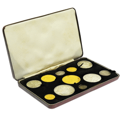 Pre-Owned 1887 Queen Victoria Golden Jubilee Gold and Silver 11-Coin Set
