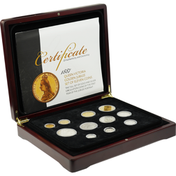 Pre-Owned 1887 Queen Victoria Golden Jubilee Eleven Gold & Silver Coin Set