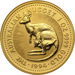 Pre-Owned 1994 Australian Nugget 1oz Gold Coin