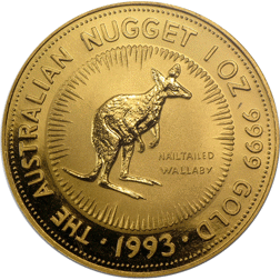 Pre-Owned 1993 Australian Nugget 1oz Gold Coin