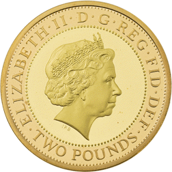 Pre-Owned 2007 UK Abolition of the Slave Trade £2 Proof Design Gold Coin