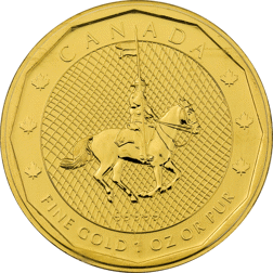 Pre-Owned 2011 Canadian Mountie 1oz Gold Coin