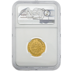 Pre-Owned 1911 Turkish 100 Kurush Gold Coin - Reshat To Right  - NGC Graded AU 58 - 2096370-006