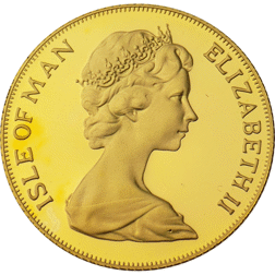 Pre-Owned 1979 Isle of Man Half Sovereign Proof Design Gold Coin