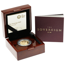 Pre-Owned 2019 UK Full Sovereign Gold Proof Coin - Missing Inner Box