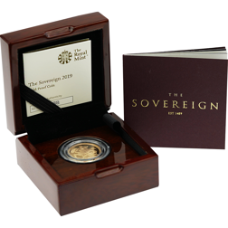 Pre-Owned 2019 UK Full Sovereign Gold Proof Coin - Missing Inner Box