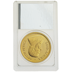 Pre-Owned 1976 South African Krugerrand 1oz Proof Gold Coin - SAGCE Graded 102 - Certificate 64689