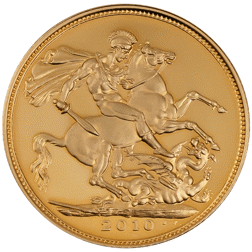 Pre-Owned 2010 UK Full Sovereign Proof Design Gold Coin