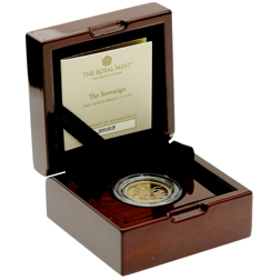 Pre-Owned 2021 UK Full Sovereign Gold Proof Coin - Missing Outer Box