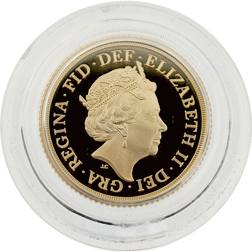 Pre-Owned 2021 UK Full Sovereign Gold Proof Coin - Missing Outer Box