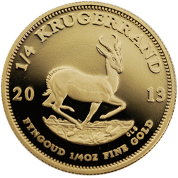 Pre-Owned 2013 South African Krugerrand 1/4oz Gold Proof Coin