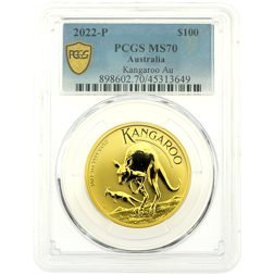 Pre-Owned 2022 Australian Kangaroo 1oz Gold Coin PCGS Graded MS70 - 898602.70/45313649