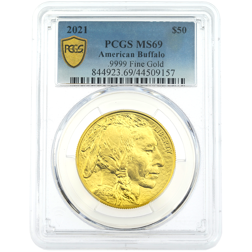 Pre-Owned 2021 USA Buffalo 1oz Gold Coin PCGS Graded MS69 - 844923.69/44509157