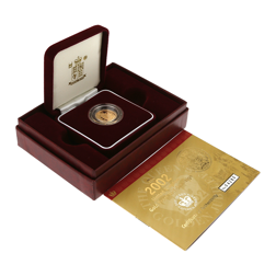 Pre-Owned 2002 UK Proof Half Sovereign Gold Coin