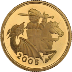Pre-Owned 2005 UK Full Sovereign Proof Gold Coin