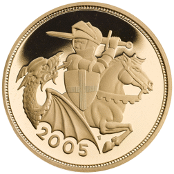 Pre-Owned 2005 UK Full Sovereign Proof Gold Coin