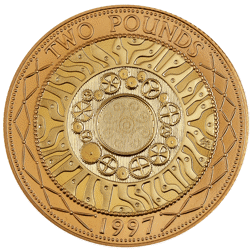 Pre-Owned 1997 UK £2 Proof Gold Coin