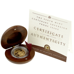 Pre-Owned 1999 Australian 'A Century of the Gold Sovereign' Proof Coin