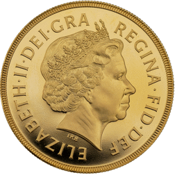 Pre-Owned 2003 UK Quintuple Sovereign Proof Design Gold Coin