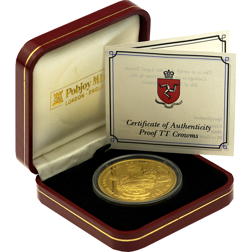 Pre-Owned 1997 Isle of Man TT 100th Anniversary Gold Proof Crown