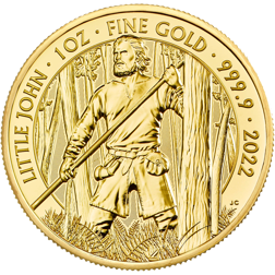 Pre-Owned 2022 UK Little John Myths & Legends 1oz Gold Coin