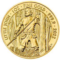 Pre-Owned 2022 UK Little John Myths and Legends 1oz Gold Coin