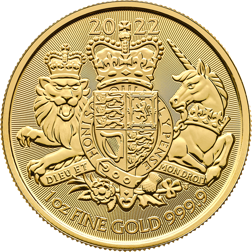 Pre-Owned 2022 UK Royal Arms 1oz Gold Coin