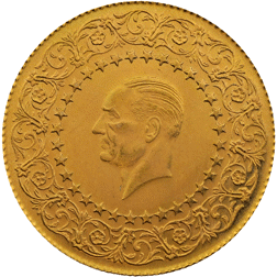 Pre-Owned 1969 Turkish 100 Kurush Gold Coin