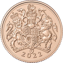 Pre-Owned 2022 UK QEII Quarter Sovereign Gold Coin