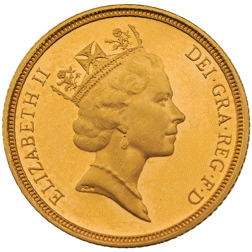 Pre-Owned 1992 UK Full Sovereign Proof Design Gold Coin