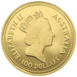 Pre-Owned 1986 Australian Nugget 1oz Proof Design Gold Coin