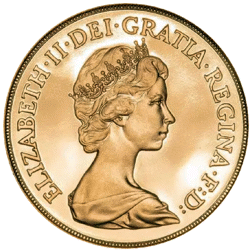 Pre-Owned 1983 UK Double Sovereign Proof Design Gold Coin