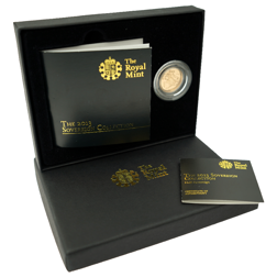 Pre-Owned 2013 UK Brilliant Uncirculated Half Sovereign Gold Coin - Boxed