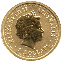 Pre-Owned 2000 Australian Nugget 1/20oz Gold Coin