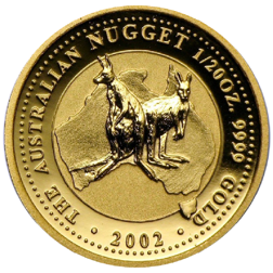 Pre-Owned 2002 Australian Nugget 1/20oz Gold Coin