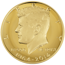 Pre-Owned 2014 USA Kennedy Half Dollar Proof Gold Coin