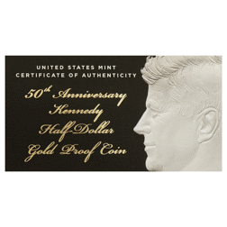 Pre-Owned 2014 USA Kennedy Half Dollar Proof Gold Coin
