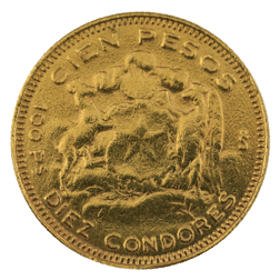 Pre-Owned 1946 Chile 100 Peso Gold Coin