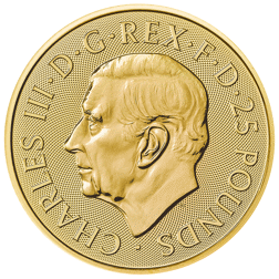 Pre-Owned 2023 UK Tudor Beasts Bull of Clarence 1/4oz Gold Coin