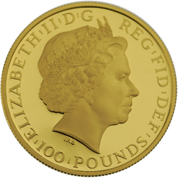 Pre-Owned 2014 UK Lunar Horse 1oz Gold Proof Coin